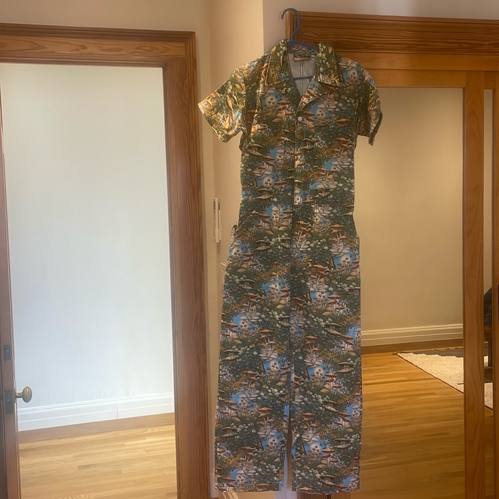 Novelty mushroom print Big Bud Press Jumpsuit